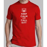 keep calm and call kitt white letters