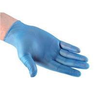 KeepSafe Powdered (Size - Extra Large) Nitrile Disposable Gloves (Blue)