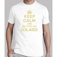 keep calm and gold shirt lolaso