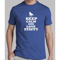 keep calm and love staffordshire bull terrier
