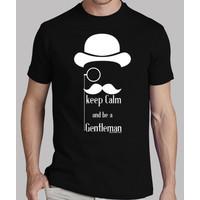 keep calm and be a gentleman white