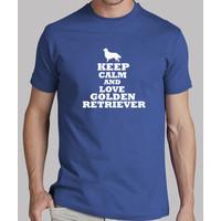 keep calm and love golden retriever