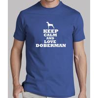 keep calm and love doberman