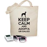 keep calm and adopt a greyhound - black