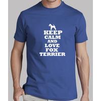 keep calm and love fox terrier