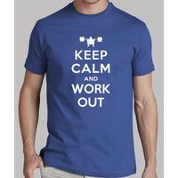 keep calm and work out