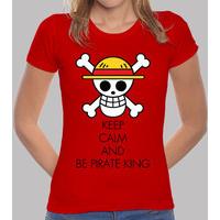 keep calm and be pirate king black