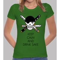 keep calm and drink sake black
