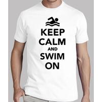 Keep calm and swim on