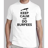 keep calm and do burpees