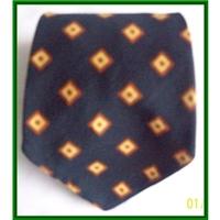 keynote black brown and yellow patterned tie