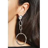 Key Ring Chain Drop Earrings