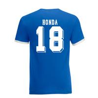 keisuke honda japan ringer tee blue