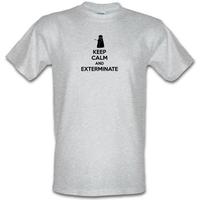 Keep Calm And Exterminate male t-shirt.