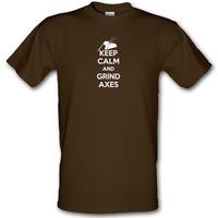 Keep Calm And Grind Axes male t-shirt.