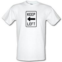 Keep Left male t-shirt.