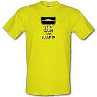 Keep Calm And Sleep In male t-shirt.
