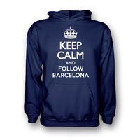 Keep Calm And Follow Barcelona Hoody (navy)