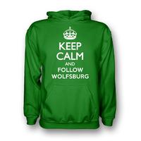 keep calm and follow wolfsburg hoody green