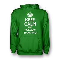 Keep Calm And Follow Sporting Lisbon Hoody (green)