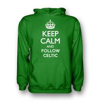 keep calm and follow celtic hoody green