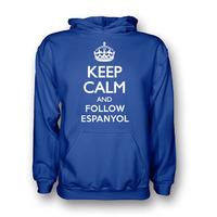 keep calm and follow espanyol hoody blue