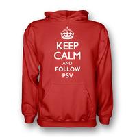 keep calm and follow psv eindhoven hoody red