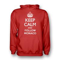 keep calm and follow monaco hoody red