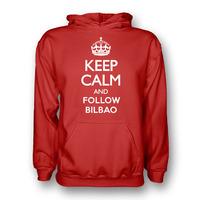 keep calm and follow athletic bilbao hoody red