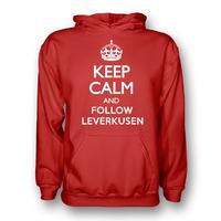 keep calm and follow bayer leverkusen hoody red