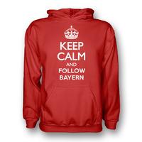 keep calm and follow bayern munich hoody red