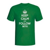 keep calm and follow real betis t shirt green