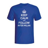 Keep Calm And Follow Inter Milan T-shirt (blue)