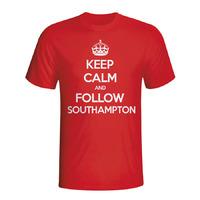 Keep Calm And Follow Southampton T-shirt (red)