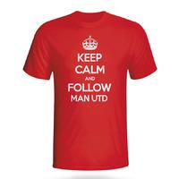 Keep Calm And Follow Man Utd T-shirt (red)