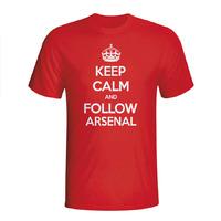 Keep Calm And Follow Arsenal T-shirt (red)