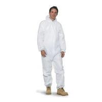 KeepSafe Short Life (XXXLarge) Hooded Coveralls (White)