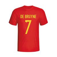 kevin de bruyne belgium hero t shirt red kids