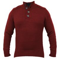 kensington eastside clifton funnel neck jumper in oxblood