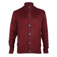 Kensington Eastside Tramore buttoned cardigan in Oxblood Marl