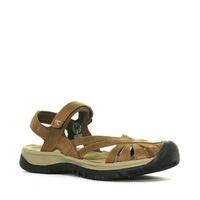 keen womens rose leather sandal brown brown