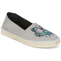 kenzo slit mens espadrilles casual shoes in grey