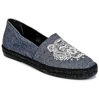 kenzo slit mens espadrilles casual shoes in blue