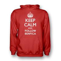 keep calm and follow benfica hoody red kids