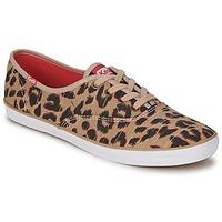 Keds CHAMPION LEOPARD women\'s Shoes (Trainers) in brown