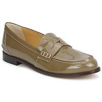 keyt kristal 26721 taupe womens loafers casual shoes in green