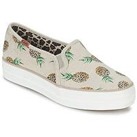 keds triple decker fruity animals womens slip ons shoes in beige