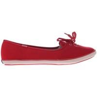 keds teacup cvo red womens shoes pumps ballerinas in white