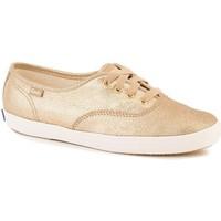 keds met leather gold womens shoes trainers in multicolour