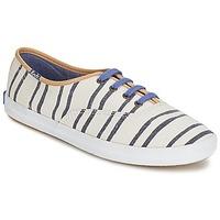 keds champion washed beach stripe womens shoes trainers in white